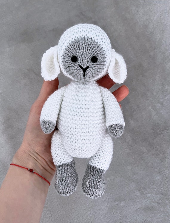 Lamb Sheep Stuffed Toy Knitting Pattern IN THE ROUND Knitting Soft Toy Pattern Knitting Amigurumi Etsy UK