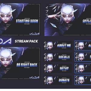 K/DA Evelynn Twitch Stream Package