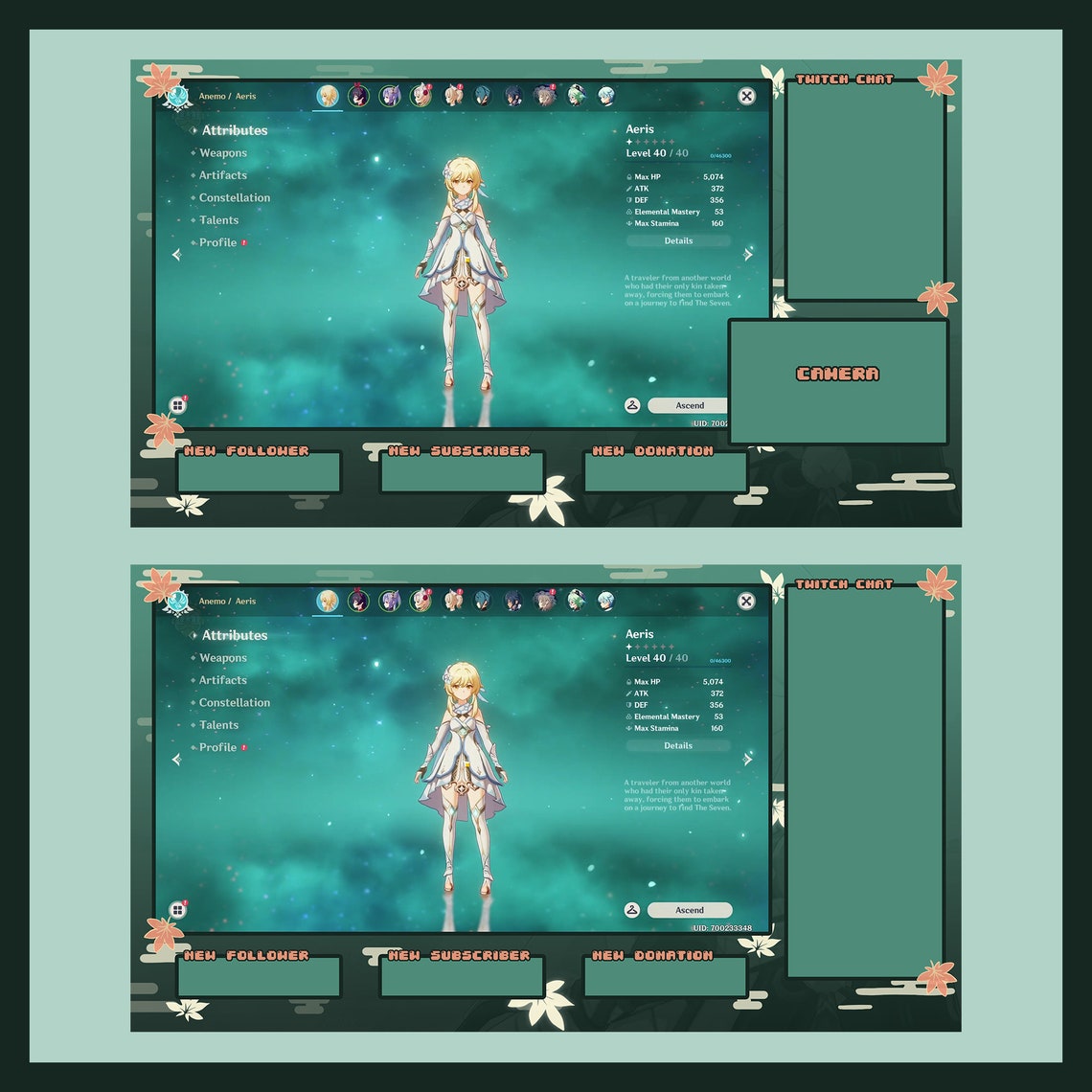 Ashin Organza Overlay