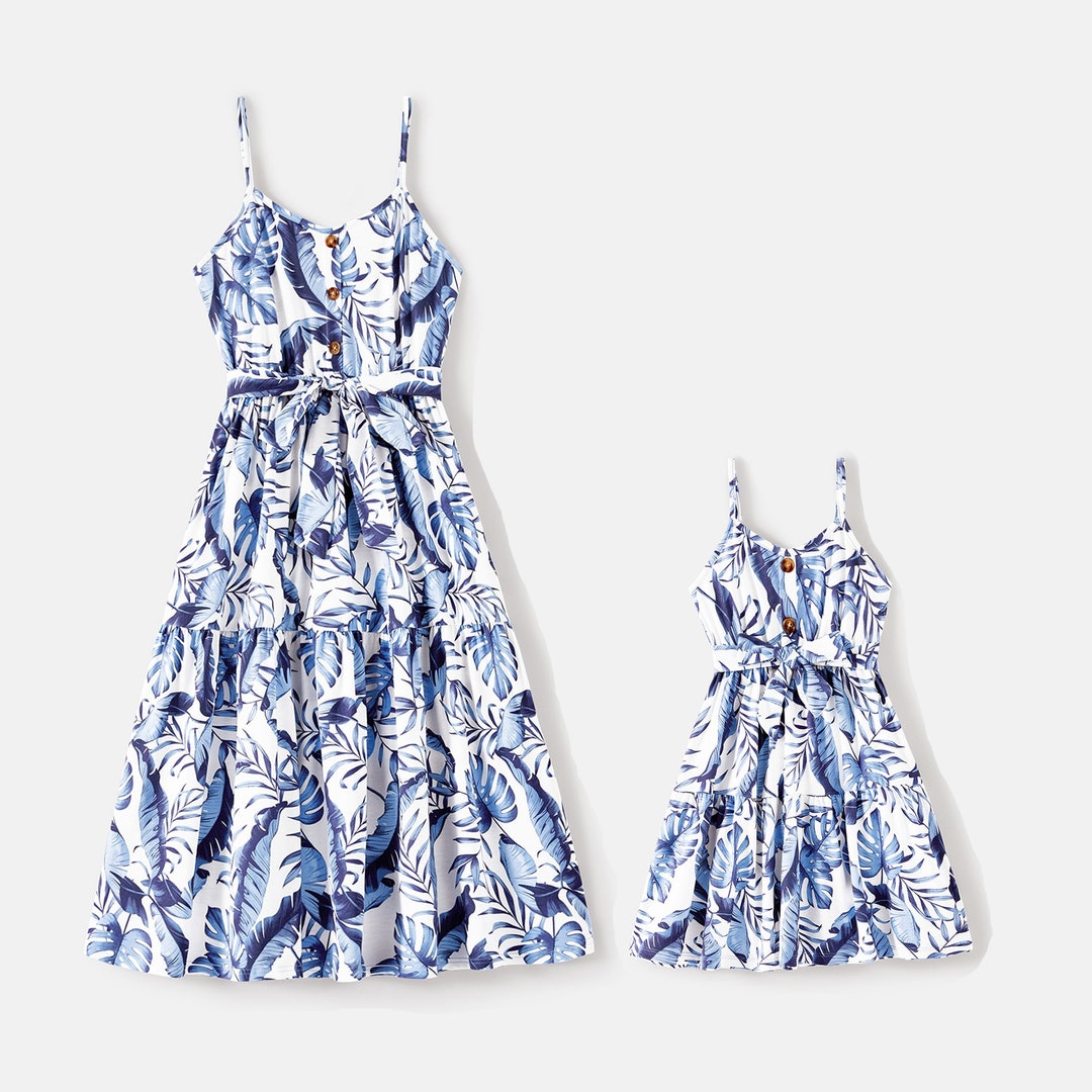 Matching 4th of July Leaf Print Dresses for Mommy and Me - Etsy