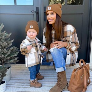 Mommy and me Matching Plaid Shirts, Fall mommy and me matching outfits, Mom and Daughter matching outfits, Mommy and Son Matching Outfits