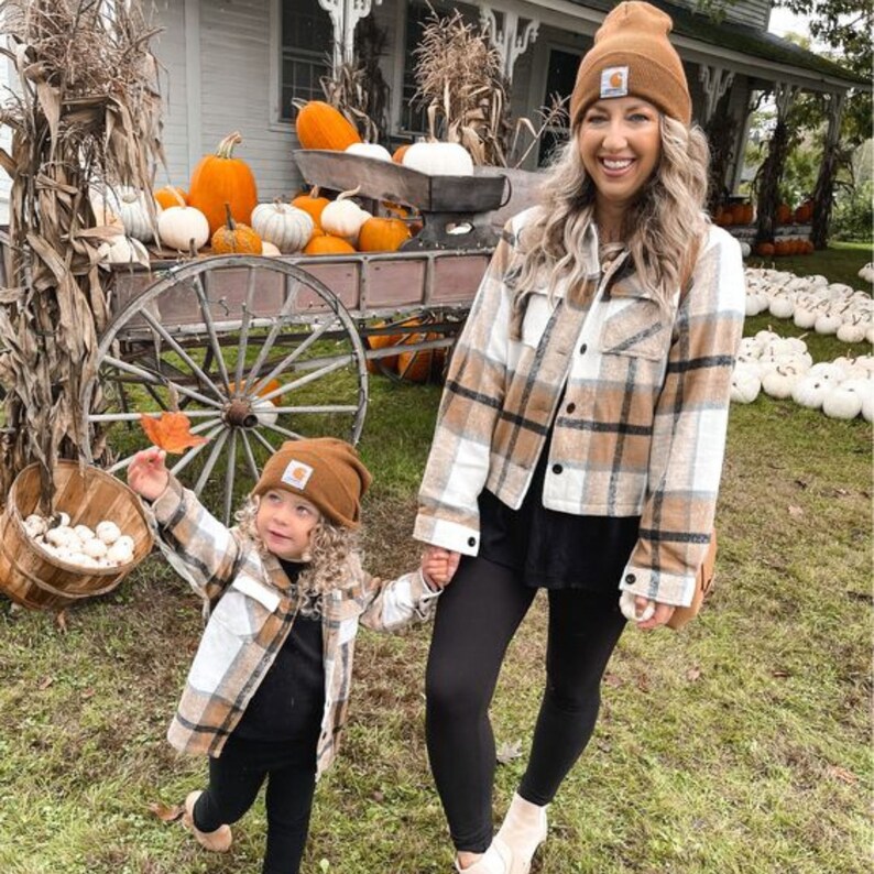 Mommy and Me Matching Plaid Shirts Fall Mommy and Me Matching - Etsy
