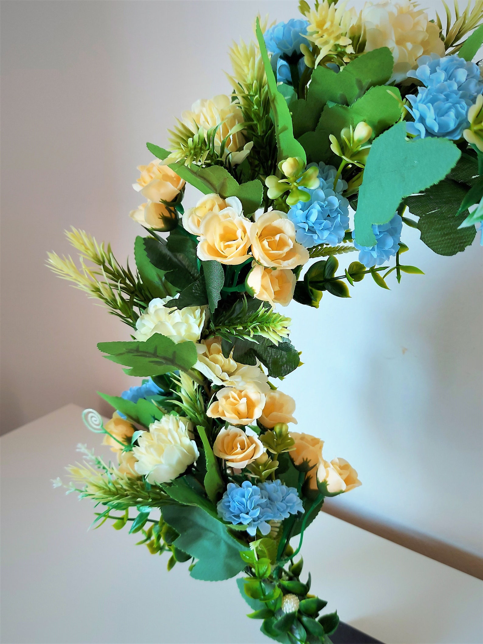 Hoop Floral Centerpiece Candle Holder Hoops Wreath Etsy