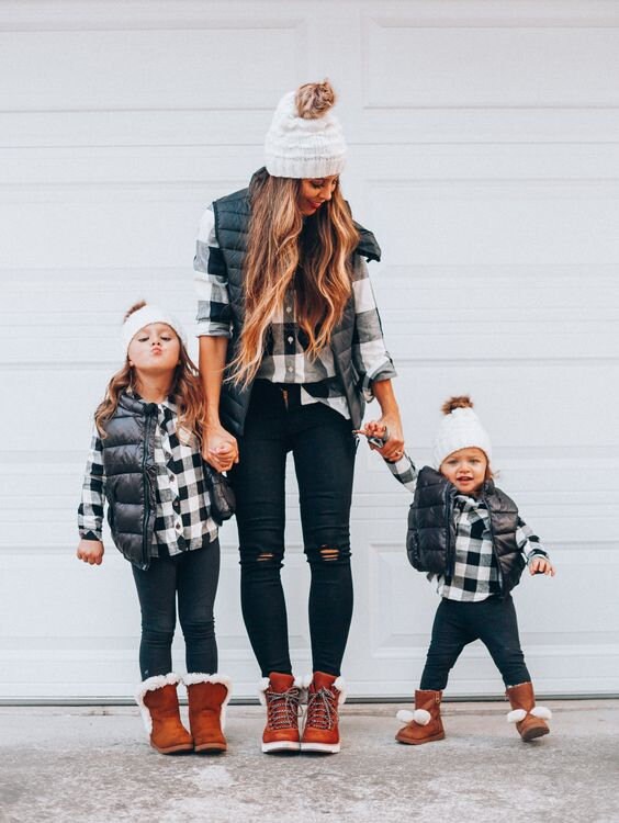 Mommy and me clearance plaid shirts