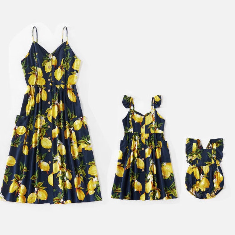 LEMUNELA Mommy & Me Matching Dresses Mommy and Me Matching Etsy