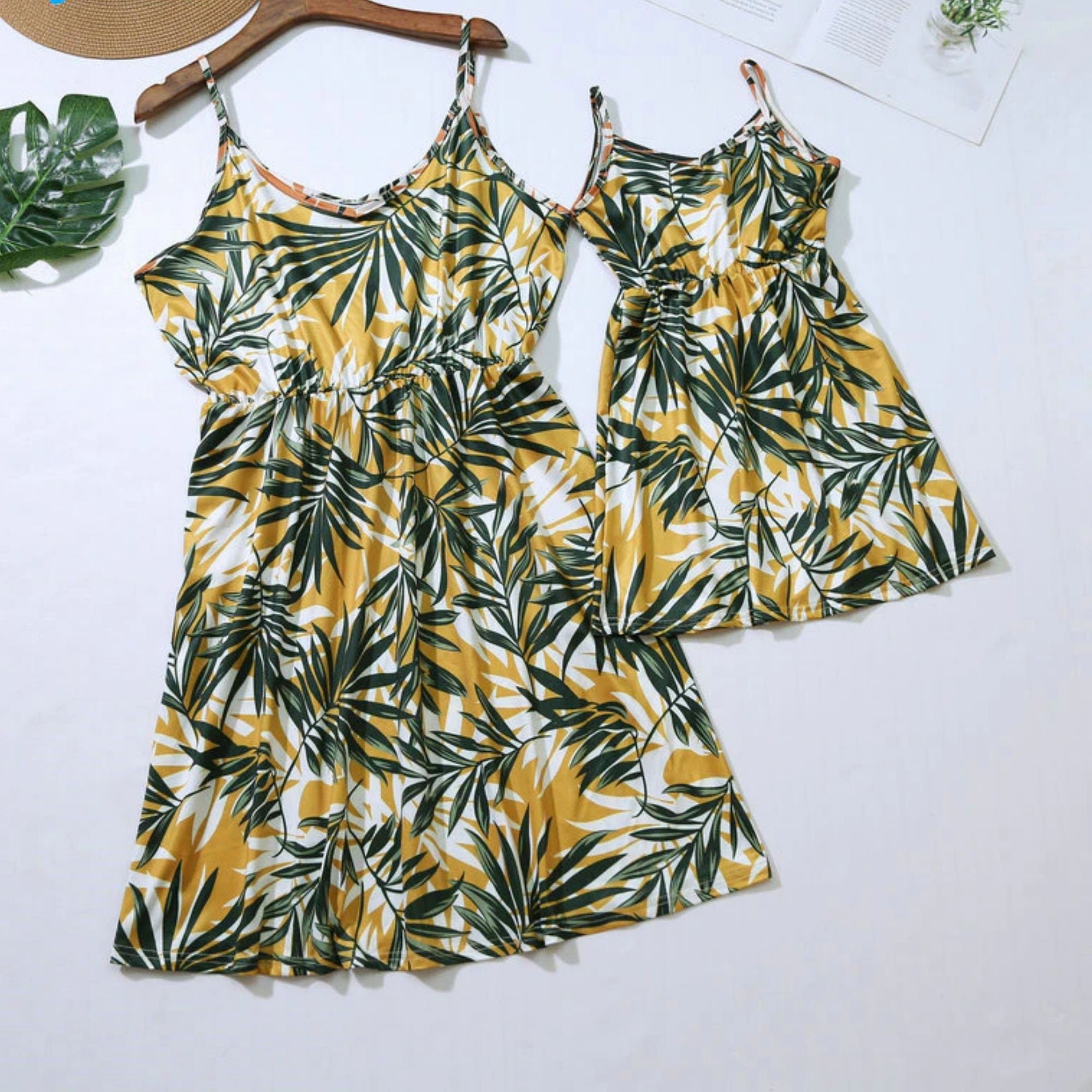 Hawaii Mom Daughter Toddler Baby Matching Rompers Dress Green - Etsy