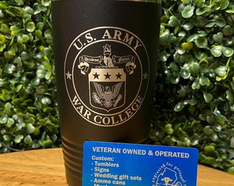 U.S. Army War College 20 oz tumbler
