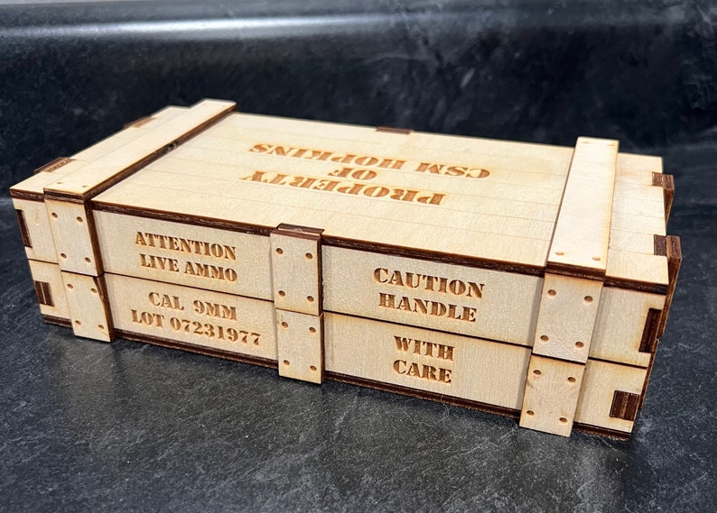 Custom Wood Ammo Box Etsy