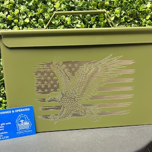 Laser Engraved Custom Ammo Can, Fathers Day, Personalized Ammo can Gift