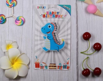 Birthday Party Candles, Dinosaur Shaped Candles, Cake Topper, Cake Decoration, Gift for Kids, Gift for boys, Gift for girls
