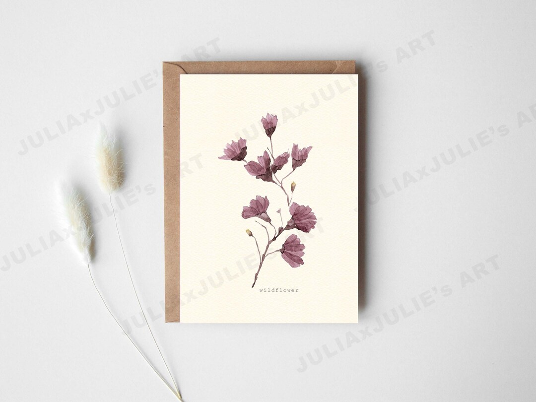 Thank You Card Printable Cards Blank Card Downloadable Prints - Etsy