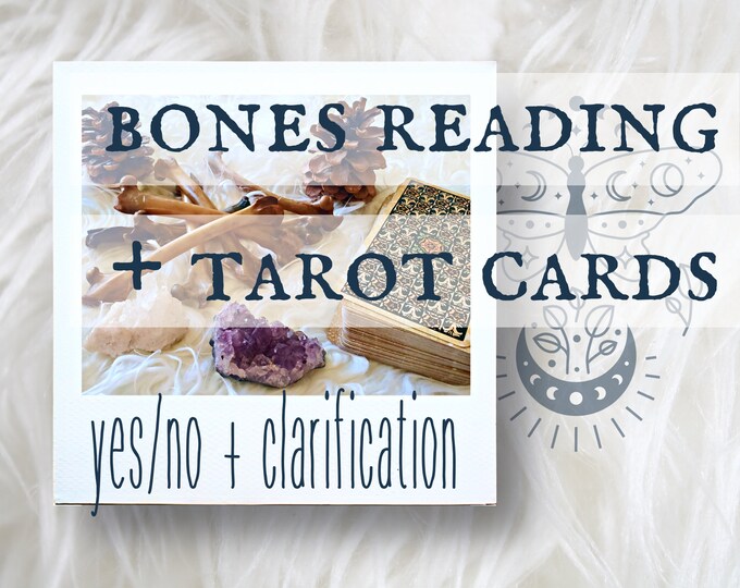 Bone Reading + Tarot Card Pull | FIVE Bone Questions + Clarification Tarot Reading