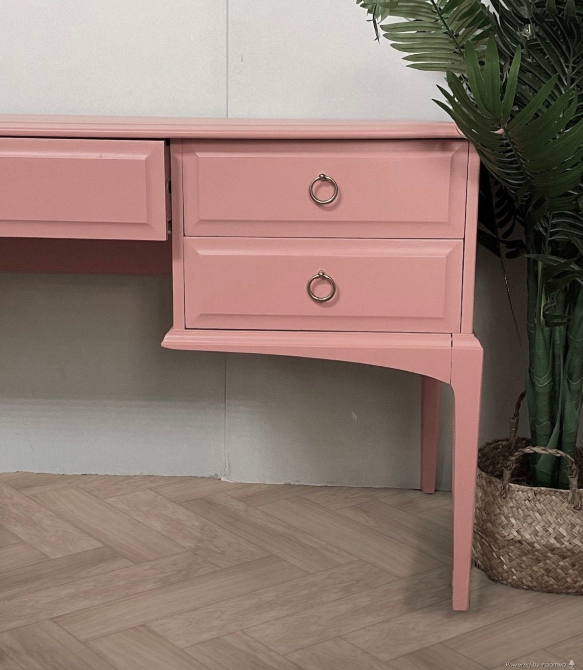 Stag Dressing Table Stag Vanity Painted Dressing Table Pink Etsy UK