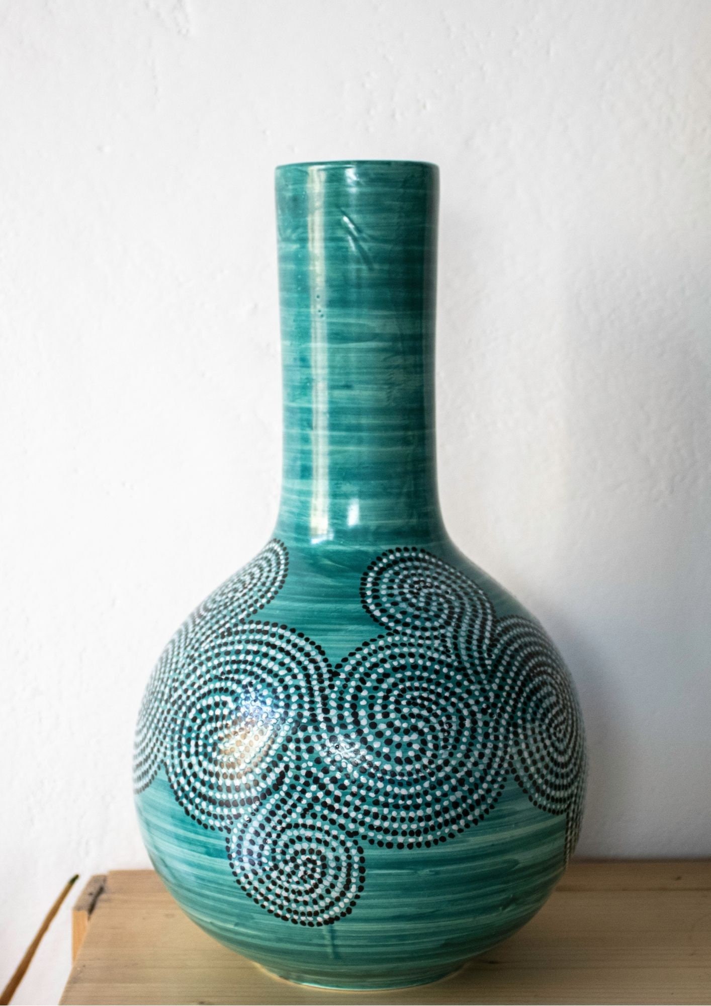 Tall Ceramic Vase Pottery Tall Vase Green Vase Ceramic Etsy
