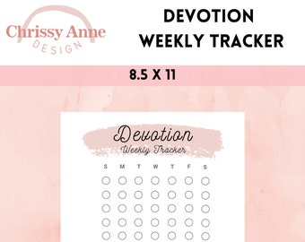 Devotion Tracker | Devotion Journal | Devotion Log | Daily Devotional