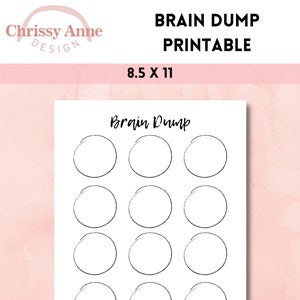 Brain Dump Printable | Brain Dump Planner | Idea Planner | Idea Printable | Task Printable