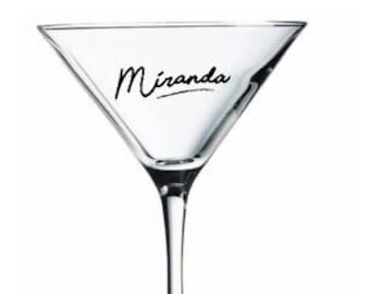 Personalized Martini in the City Glasses - Set of 4 - Made in USA - Fast & Free Shipping from WA, USA