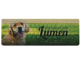 Personalized Full Color Keyboard - Printed in WA, USA - Fast & Free Shipping - Ideal gift for Boat, Car and Pet Lovers
