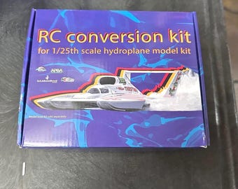 2025 - R/C conversion kit for 1/25th Scale Hydroplane  Model Kits - Ships from WA, USA