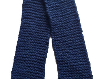 DarkBlue - Handmade Scarves - knitted soft warm beautiful bulky yarn scarves, winter, spring, fall.