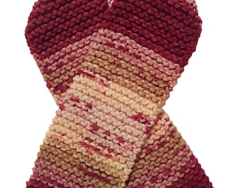 Rose Garden - Handmade Scarves - knitted soft warm beautiful bulky yarn scarves, winter, spring, fall.