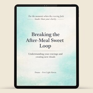 Evening Cravings Guide | Break the After-Meal Sweet Loop (Printable PDF)