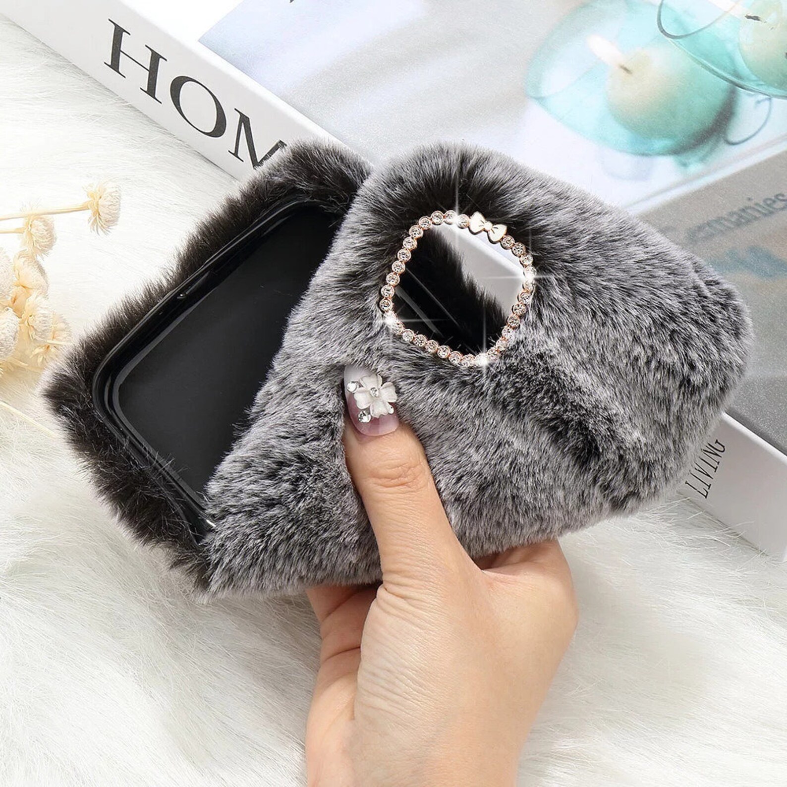Luxury Fluffy Fur Phone Case for IPhone Etsy