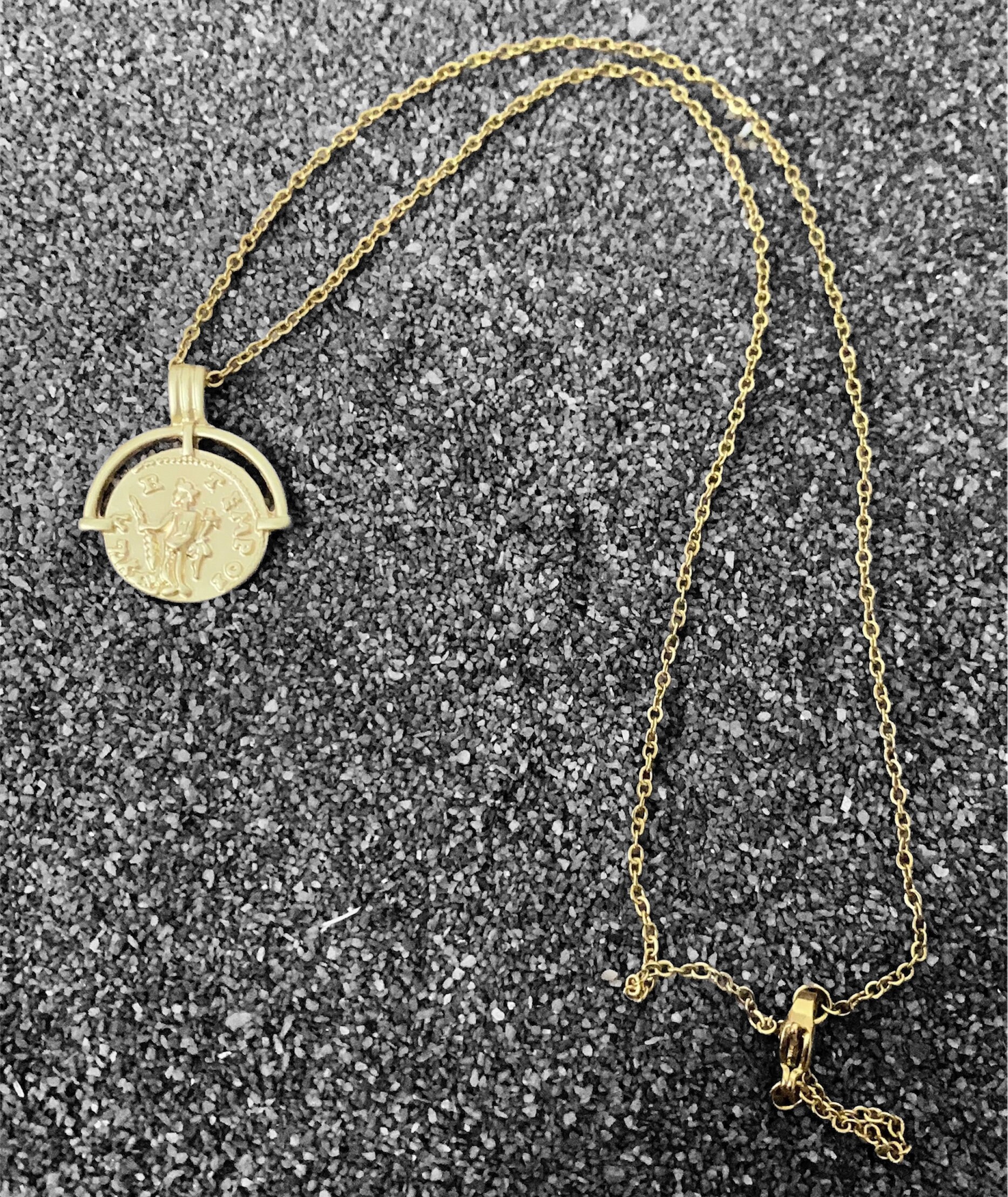 Lucky Necklace Coin Necklaces Gold Coin Necklace 14K Gold Etsy Canada