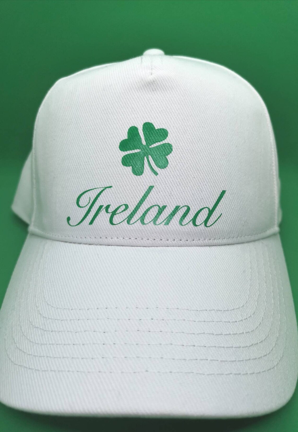 Adults white Irish baseball cap Etsy