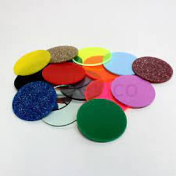 100 Discos De Acrílico Transparente - 7/8" X 1/16", Corte Láser, Para Manualidades Y Arte