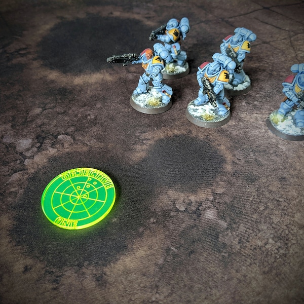 Objective Markers for Tabletop Wargames (set of six)