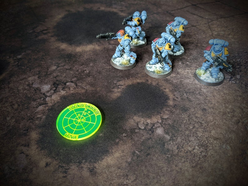 Objective Markers for Tabletop Wargames set of six image 1