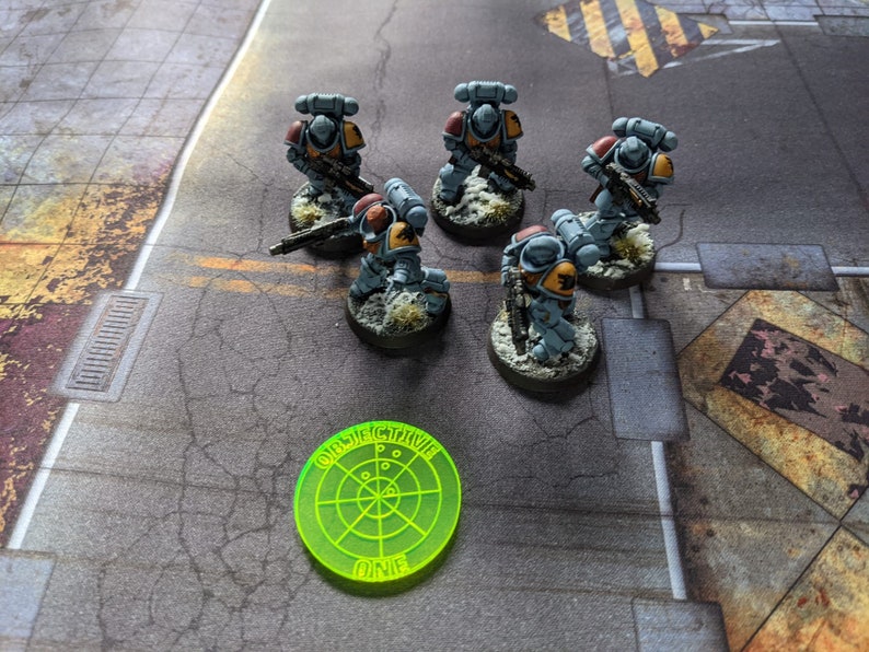 Objective Markers for Tabletop Wargames set of six image 5