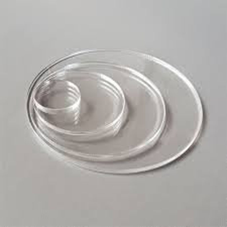 Acrylic Plastic Circles Discs Laser Cut Acrylic Custom Sizes Etsy