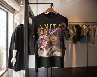 ANITA BAKER RnB Rap Hip Hop 90s Retro Vintage tshirt unisex famous design women and men tee vintage