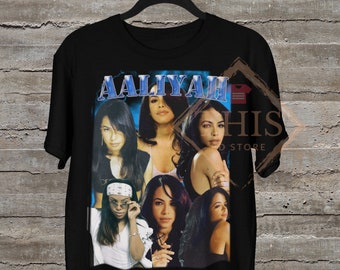 Aaliyah Vintage T Shirt Artist Tees 90's Inspired Vintage tshirt unisex famous design women and men tee vintage