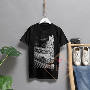 Vintage Initial D BMW 7 T-Shirt Unisex-Design für Frauen und Männer T-Shirt Vintage