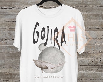 Gojira von Mars bis Sirius Metal Band Tshirt unisex berühmtes Design Damen und Herren Tee Vintage