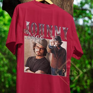 Retro Johnny Depp Shirt, Johnny Depp Inspired Character, Johnny Depp Fan Tees, Johnny Depp Tshirt, unisex tee, Gift papa, Casual shirt