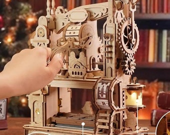 Mechanical Gears 3D Puzzle, Wooden Model Printing Kit