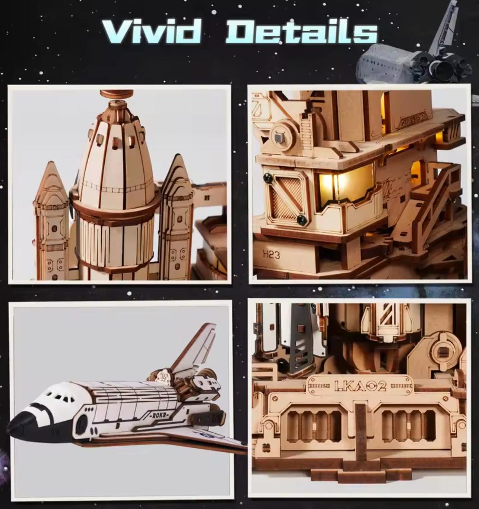 Space Shuttle, Wooden Mechanical Model Kit, 3D Puzzle Toy - Etsy