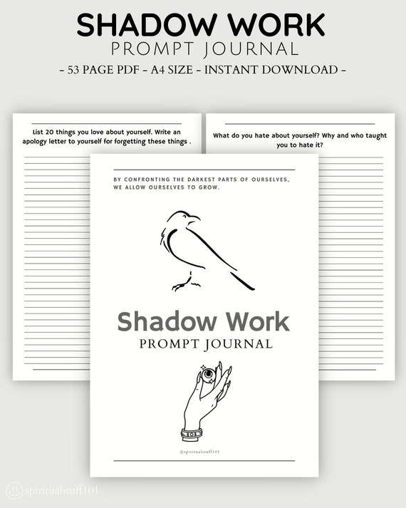 Shadow Work Prompt Journal Instant download shadow work Etsy