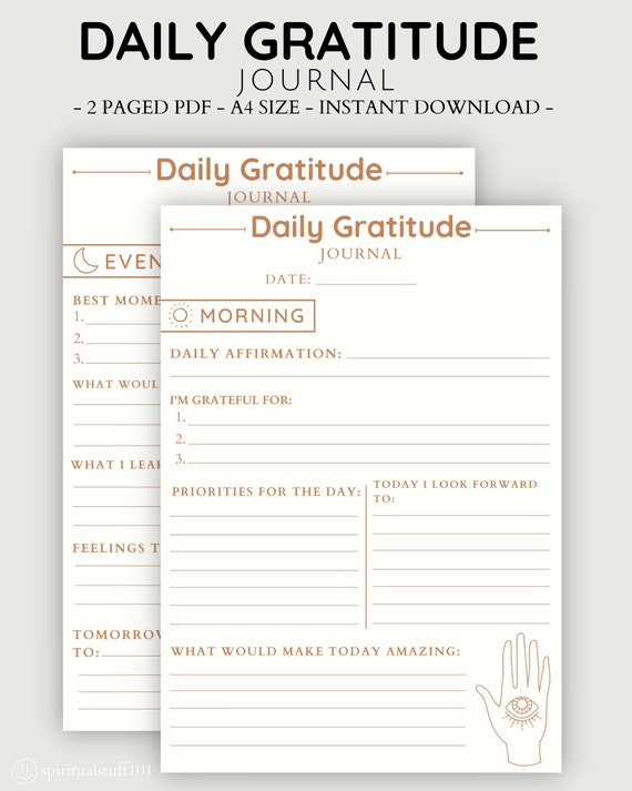 Everyday Gratitudes Gratitude Journal - Write To Me AU