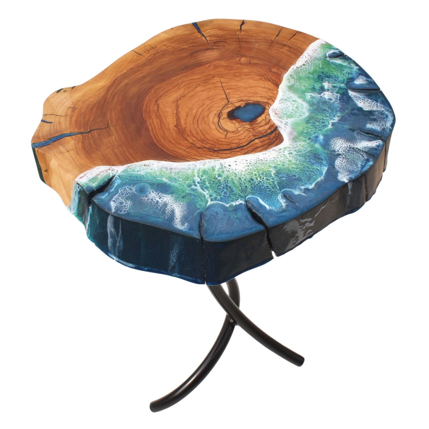 Resinart Coffee Table Unique Coffee Table Olive Wood Home Etsy