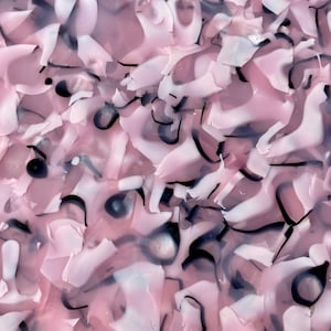 Pink/Black Swirl: Cast Acrylic 2.5mm 12x8"