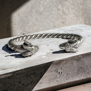 Vikingarmband, armband ramkop, Viking, vriendjesarmband, manchetarmband, zilveren armband, 1-jarig jubileumcadeau voor vriend