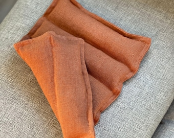 Microwavable Linen Heating Pad: Organic Lavender Rice Pad, Hot & Cold Therapy, Relaxation Pain Relief Gift