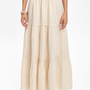 Channel your inner gypsy with our Cotton Maxi Skirt - a blend of style and grace.