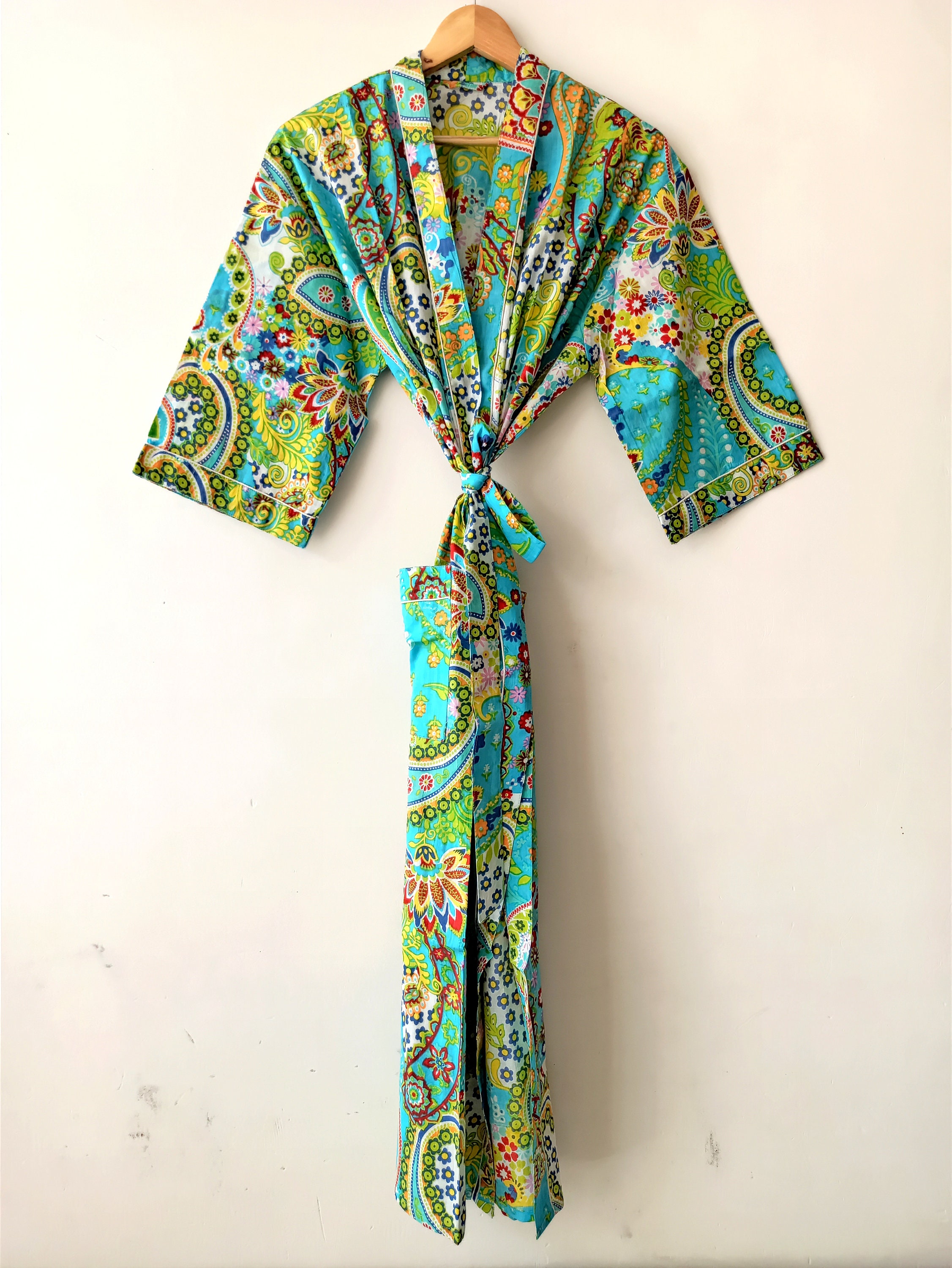 EXPRESS DELIVERY Cotton kimono Robes Bird print Kimono Soft Etsy