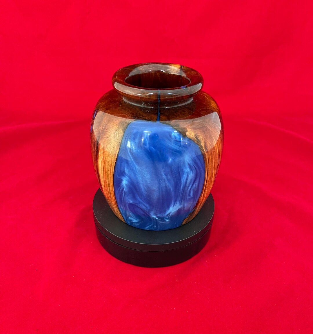 激レア 新品未開封 Blue Ribbon URN 赤 High Finish Midnight Blue Cremation Urn - Green Meadow Memorials